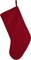 Xmas Tree Embroidered Christmas Stocking, 18-inch Length, Poly and Cotton Velvet, Holiday Seasonal Decoration